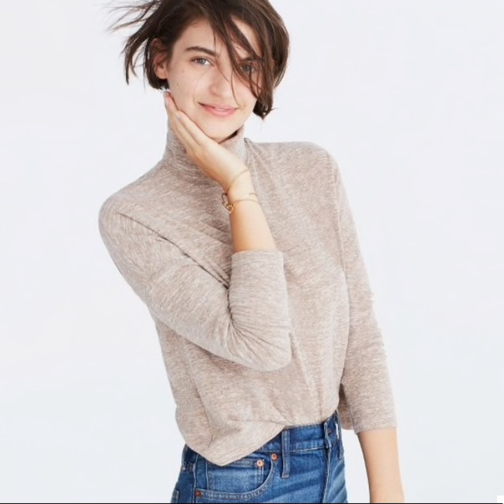 Madewell boxy turtleneck top